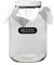 Kombucha XL Fermentierglas Set mit 2,65l Gärglas, Schraubdeckel, Gummiband und Tuch aus Baumwolle zum verschließen, ideal zum Fermentieren von 2,4l Kombucha, Fermentiergläser, Kombucha Starter Set