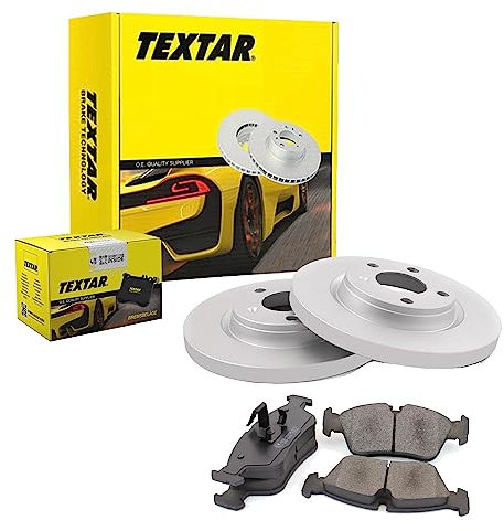TEXTAR Bremsen Set Bremsscheiben Scheibenbremsen Ø240 Voll beschichtet hinten + Bremsbeläge Bremsklötze für Astra G CC