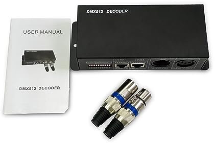 WANSUPYIN 2023 Dmx Led Decoder Controller Led DMX 512 Dimmer Treiber RGBW LED Streifen Licht Controller Eingang 12V-24V DC