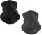 KEYRI 2 Pezzi Scaldacollo Pile Sciarpa Calda, Scaldacollo Elastico Inverno Scaldacollo Sciarpa Multifunzione da Uomo Donna, Sciarpa Invernale Unisex Sciarpa Calda con Coulisse Regolabile (Nero+Grigio)