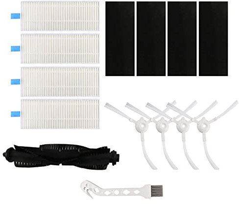 Misamo HEPA Filter für 360 S6 Roboter Sauger, Vakuumfilter, Seitenbürste, Walzenbürste, HEPA Filterpapier, 130 Gramm, Saugroboter, Zubehör