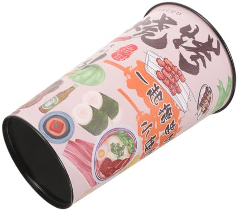 ABOOFAN Chinese Style Barbecue Skewer Tube Storage Container Large Capacity Metal Holder for BBQ Skewers Decorative Functional