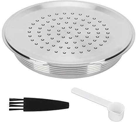 Capsules De Café En Poudre Réutilisables En Acier Inoxydable, Tasse Filtrante à Café Avec Brosse à Cuillère, Compatible Avec Senseo HD7801