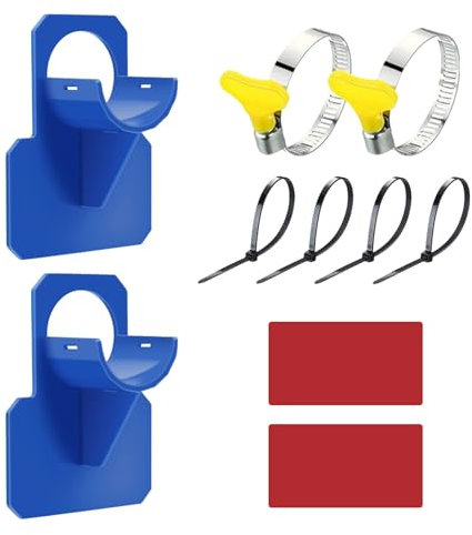 2 Stück Pool Schlauchhalter,Schlauchhalter Pool,Schwimmbad Rohrhalterung,Schlauch Zubehör Knickschutz Pools,Poolzubehör,Mit Anti-Durchstichen,Anti-Reißen,Pool Zubehör für 26-38mm Poolschlauch(Blau)