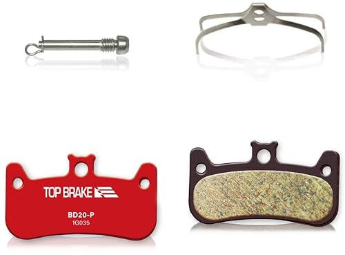 Top Brake Scheibenbremsbeläge für Mountainbikes für Formula Cura 4 | MTB, Bergab, Trailbikes | Keramikmischung, Silent-Option, Performance-Version, Rot (PIN enthalten)