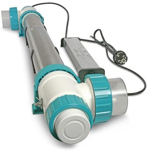 Premium 40W UVC Klärer Duplex (Salzwasser) Wasserklärer mit UV Lampe Teichklärer Entkeimungsgerät für Schwimmbecken und Pool Vorklärgerät Effizient Umweltfreundlich Sauber Klares Wasser