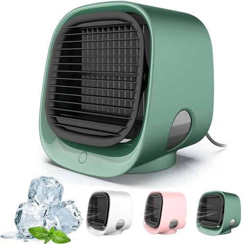 EHOTER Oribreeze Air Conditioning 2024 New Oribreeze Air Cooler, Ori Breeze Air Cooler, Portable Air Conditioning Fan, Portable Air Cooler Ice Water Fan (Green)