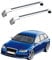 JUNYEW Dachgepäckträger Dachträger für Audi A6 Avant Estate C6 2005-2010 -Aluminium (2 Stücke) Integrierte Dachreling Tragkraft 75 Kg Vormontiert Inklusive Schloss,O