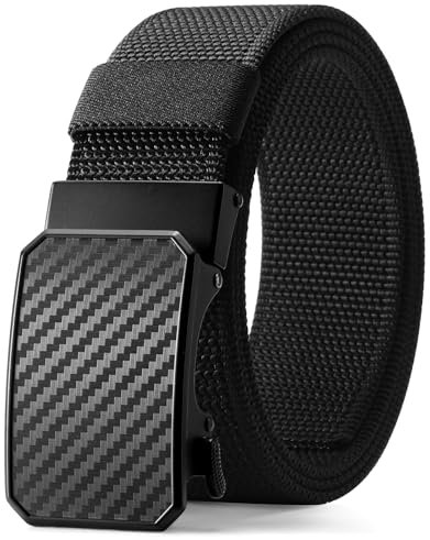 SENDEFN Taktischer Gürtel Herren Mit Ratsche Automatikschließe für Nylon, Stoffgürtel Breit 38mm, Größe Einstellbar