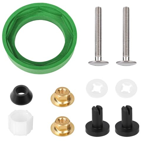 Toilet Tank to Bowl Gasket Kit for American Standards Toilet Part Champion 4 AS738756-0070A, 3 Inch Toilet Tank Replacement Kit Includes Gasket & Bolt Kit with Handle