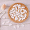 HERZONE 150pcs mini Holz Engel Weihnachten Schutzengel Glücksbringer Weihnachtsdekoration (weiß mini Engel-B)