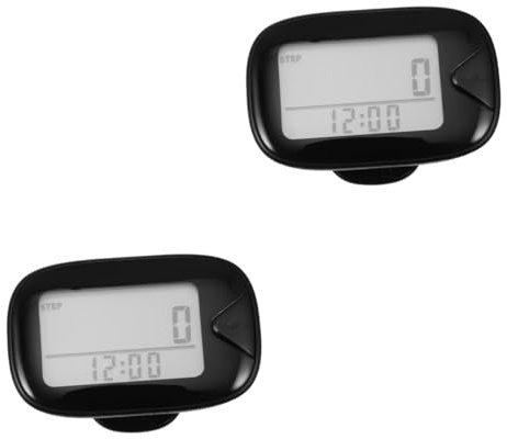 BESPORTBLE 2sets Running Pedometer Step Counter Walking Tracker Display Counter Compact for Waist Belt Ankle Step for Walking