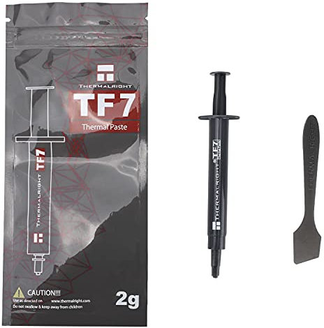 TR TF7 Pasta di pasta termica ad alte prestazioni, 12,8 W/MK, alta durata, facile da applicare, per tutti i refrigeratori di processori in caso di calore, con strumento di applicazione
