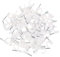 LAPYAPPE 400pcs Clamp Line Card Straps Heavy Duty Wire Tape Clip Cable Trunking Cord Organizer for Appliance Cord Tacks Cable Adhesive Pull Double Outlet Labels Car Clamp Kit Multi White Pe