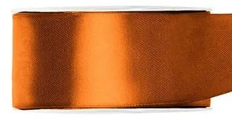 Satinband Rolle 25 m kupfer 38 mm breit Schleifenband, Dekoband Geschenkband Schleife Hochzeitsdeko Band, für Creative Idee.