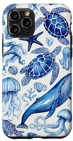 Sea Turtle, Coral Reef, Ocean & Sea, Marine Animal, Whale Case for iPhone 11 Pro
