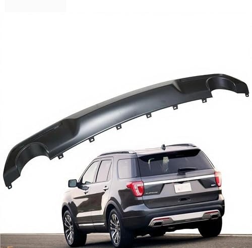 Megalithix Rear Bumper Lower Valance Compatible with 2016-2017 Ford Explorer & Ford Police Interceptor Utility Base, Black Air Dam Deflector Direct Replacement for FB5Z17K835BB FO1195151C