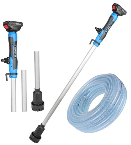 Lithium-ion Battery Water Pump, Handheld Cordless Electric Water Pump, Dual Battery Life for Garden Drainage, Camping, RV, Swimming Pool, Emergency Rescue