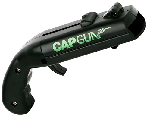 Cap Gun Bottle Opener with Shooting Fun, Creative Novelty Gadget, Perfect Holiday Gift for World Cup Watch Parties, Barbecues, Swimming，Camping and Gatherings (1, Black)