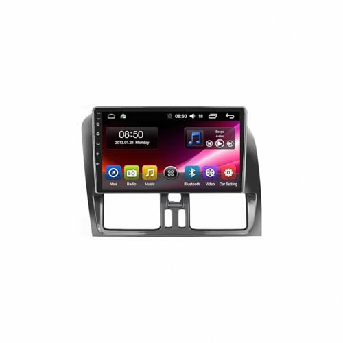 Wireless Car Stereo for Apple Carplay for Volvo XC60 2014-2017 Backup Camera, Mirror Link, Bluetooth, Voice Control, Gps Navigation, Aux, Voice, 4 Core 4G+64G