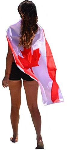 FreedomCapes Canadian Flag Cape Costume - Canada Maple Leaf Hockey Cape for NHL fans by FreedomCapes