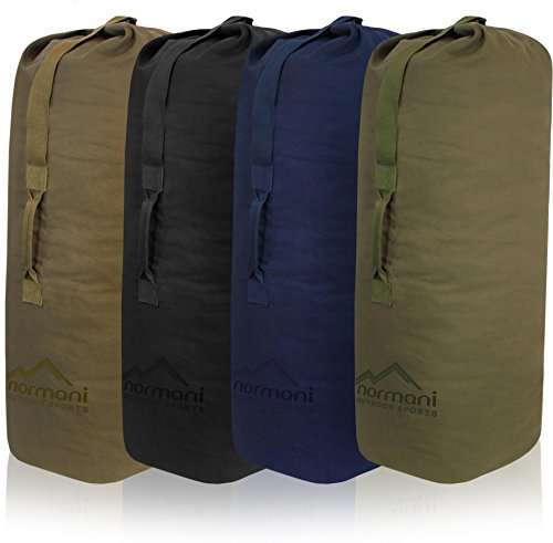 normani Klassischer US Seesack 60 Liter Canvas Baumwolle Classic Sea I Farbe Beige