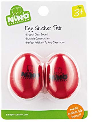 Egg Shaker Set NINO540R-2, Red, 2 pcs