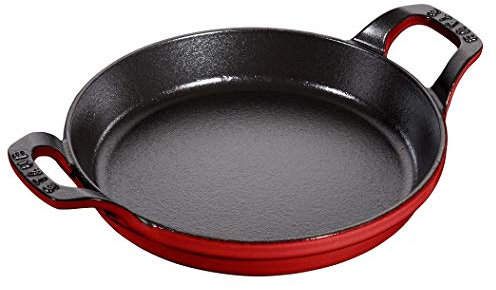 STAUB Plat Empilable en Fonte, Rond, Ø 20 cm, 0,75 L, Cerise