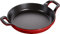 STAUB Ofenform/Servierplatte/Auflaufform, rund mit 2 Griffen, 20 cm, 0,75 L, Gusseisen, Für alle Herdarten inkl. Induktion & Backofen, stapelbar, Kirschrot