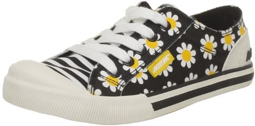 Rocket Dog Women's Jazzin Walking Shoe, Black Daisy D01, 6 UK