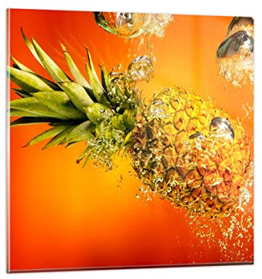 ARTTOR Bilder auf Glas 30x30cm Wandbild Glasdruck Küche - 2209