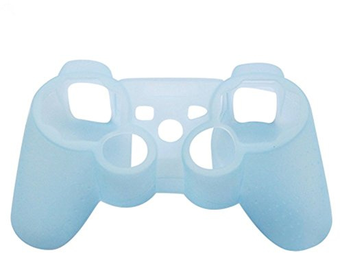 Steellwingsf Funda protectora de silicona para mando de Playstation 3 PS3 (azul claro)