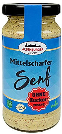 Mittelscharfer Senf OHNE Zuckerzusatz Inhalt 200 ml