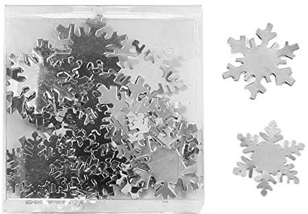 Inge-glas Streu-Deko | Tischdeko-Schneeflocken Silber | Weihnachten