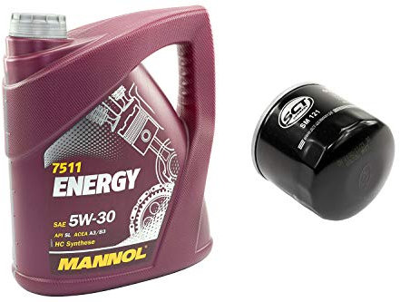 Motoröl Set 5W30 5 Liter + Ölfilter SM121
