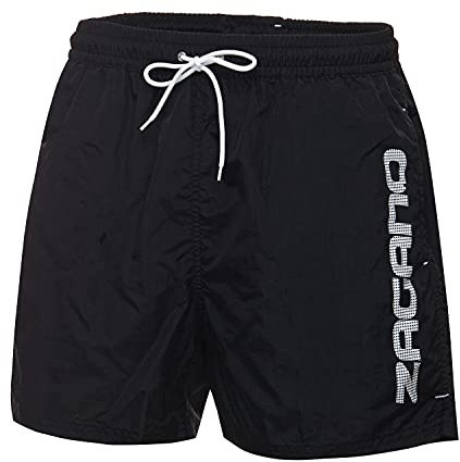 Zagano Adam Lipski Badehose Herren 5115 - Badehosen Männer Schwimmhose - Badeshorts - Bad Strand Boxer Shorts for Men - Kurze Hosen - Trainingshose Beachshorts schwarz Gr. 5XL