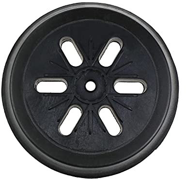 EMSea 6 Pouces 6 Trous Disque de Ponçage Pad Support Ponceuse Crochet et Boucle Disque Auto-adhésif Noir Compatible avec BOSCH GEX 150 GEX 150 AC GEX 150 Turbo