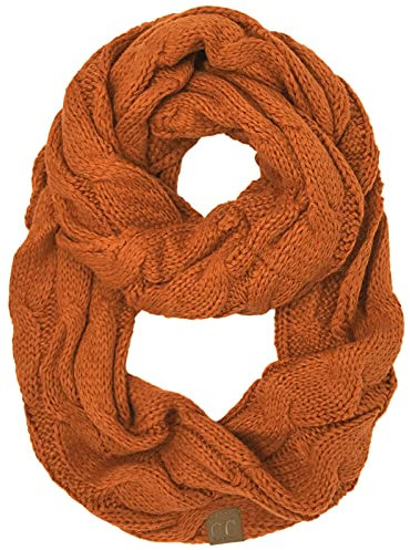 CC Unisex Schal mit Unendlichkeitssymbol, Fester Ton, Einheitsgröße