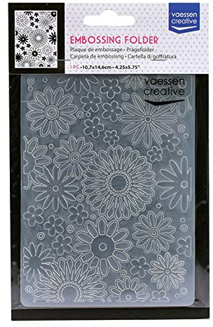 Vaessen Creative Prägefolder, Reisepass, 14,6 x 10,8 x 0,5 cm, 1 Stück, für Geburtstagskarten, Geburtskarten, Weihnachtskarten und Papierbasteleien