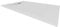 I-Flair SMC POLAR Duschwanne 120x80cm, Extra Flache und Robuste Duschtasse 26MM Mit Anti-Rutsch-Oberfläche In Schiefer-/Steinoptik, Inkl. Ablaufgarnitur Mit Deckel - Weiß