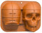 Taxually Große Totenkopf-Kuchenform, steuerlich 3D-Totenkopf-Silikon-Kuchenform, DIY-Totenkopf-Kuchenform, Schokoladenform, Totenkopf-Eiswürfelform, Spukbackform, Kuchenform für Halloween-Dekoration