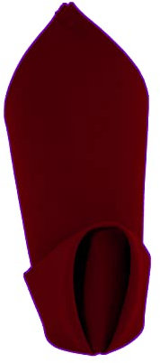 Weavric Lot de 12 Serviettes de Table en Tissu en Vrac, Lavables, Infroissables, Réutilisables, avec Bord Ourlé, pour Mariage, Fête, Hôtel, Restaurant, Bordeaux, 51 x 51 cm