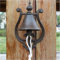 Ecoodisk Vintage Gusseisen -Abendessen Glocke als Eingangstür Bell, Außerdekoration oder Innendekoration Wandmontage Antique Decor Bell, 24 * 15 cm