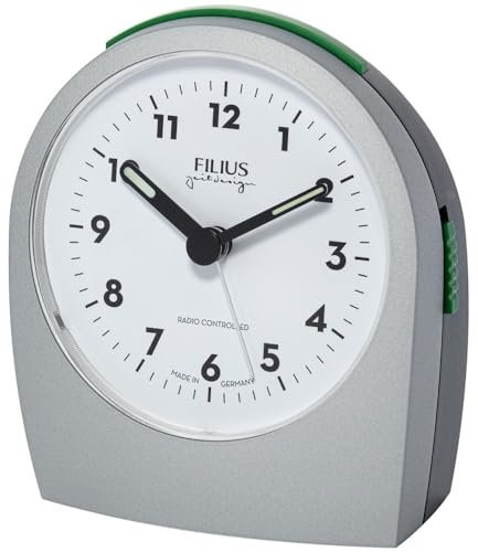 Filius 0545-19 Funk-Wecker Silbergrau-Graphit