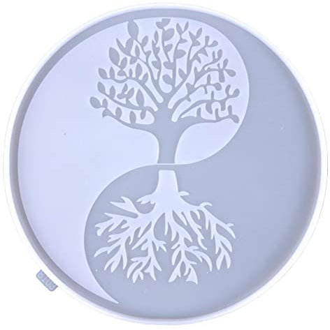 Jeanny Moule Silicone Arbre De Vie Résine Époxy Moule Résine Arbre De Vie pour Bricolage Arbre De Vie Decoration Murale Cadeaux