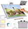 Wiederaufladbares A3 Leuchttisch mit Tasche,kabellos batteriebetrieben Led LichtPad,3 Farben dimmbar und 6 Helligkeitsdimmen Lichtplatten für Zeichnung,Diamond Painting,Malen,Röntgenbetrachtung