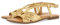 GIOSEPPO Femme Aidone Sandale Plate, Doré foncé, 36 EU
