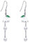 VENACOLY Lily of the Valley Ohrringe 925 Sterling Silber Perlenlilien Blumen Ohrringe Lily of the Valley Schmuckgeschenke für Frauen