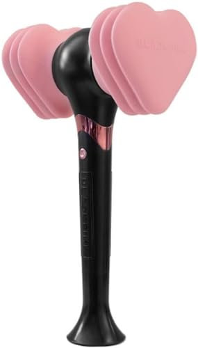 KEOHVEY Glow Stick Icon Supplies Zubehör für Fans Blackpink LED Glow Sticks Hiphop Concert Lights Offizielle Konzertleuchtmittel Schwarz 9 cm x 25,5 cm x 15,5 cm