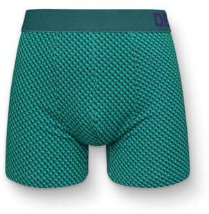 Dedoles Boxershorts Herren & Jungen Unterwäsche Trunks Baumwolle lustige Designs Dinosaurier Hamster Spiele Maulwurf Geschenk, Farbe: Blau-Grün, Gr. S